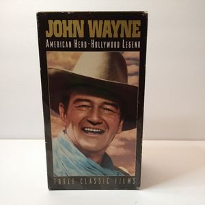 John Wayne American Hero - Hollywood Legend Three Classic VHS Films Set